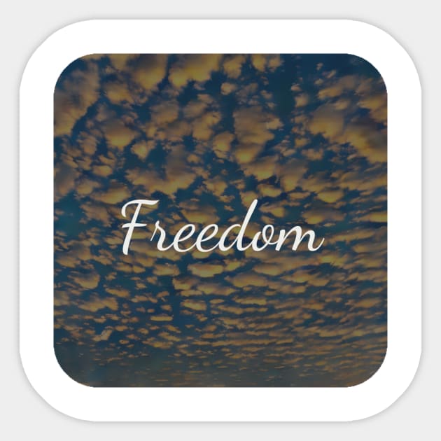 Freedom Sticker by Crow Candice